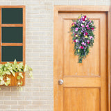 Artificial Flower Wreath Wreath with Lilacs Hyacinths Hydrangeas Spring Summer Floral Greenery Wreath B Large