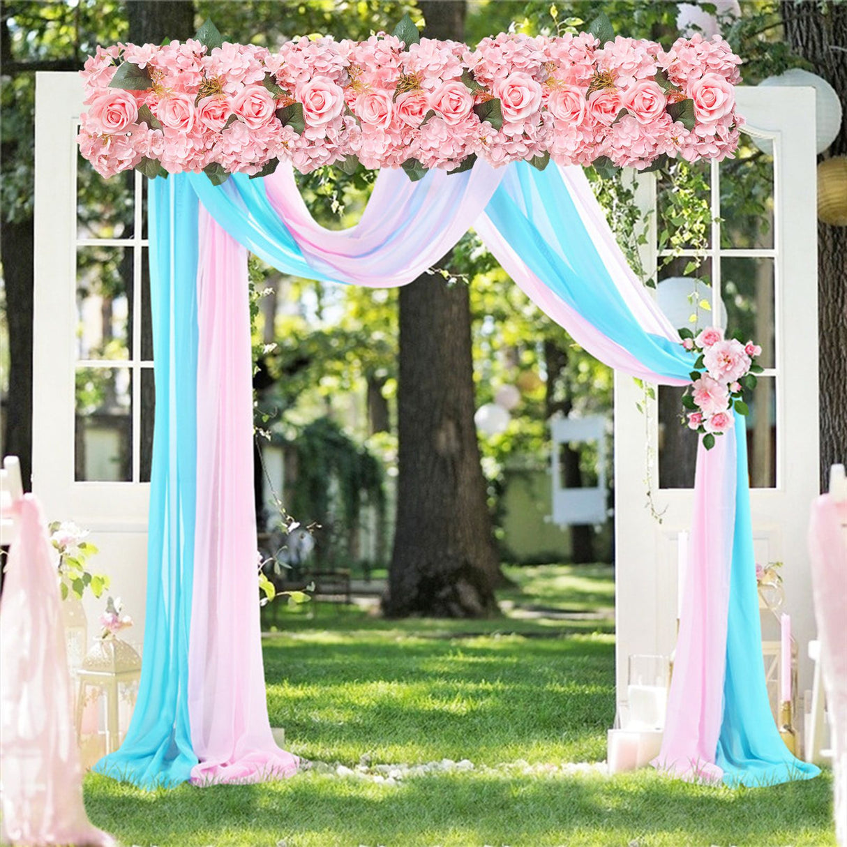 Wedding Dining Table Flower Centerpiece Floral Wedding Centerpieces for Tables Runner Artificial Flowers Arrangements