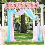 Wedding Dining Table Flower Centerpiece Floral Wedding Centerpieces for Tables Runner Artificial Flowers Arrangements - Low Angle