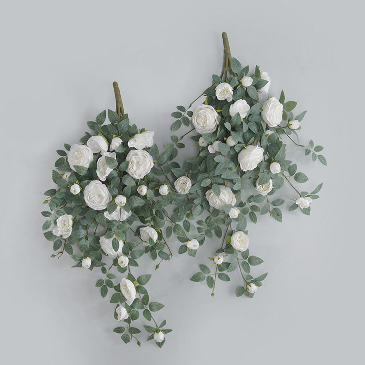 Door Head Cover Decoration Fake Rose Vine Window Landscaping Simulation 22 Head Austin Rose Wall Hanging Flowers