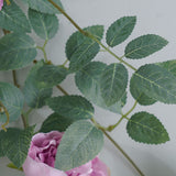 Door Head Cover Decoration Fake Rose Vine Window Landscaping Simulation 22 Head Austin Rose Wall Hanging Flowers - Extra Image