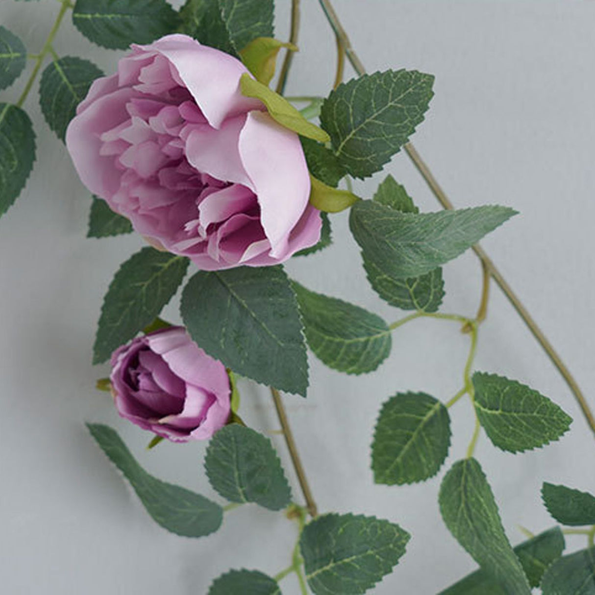 Door Head Cover Decoration Fake Rose Vine Window Landscaping Simulation 22 Head Austin Rose Wall Hanging Flowers