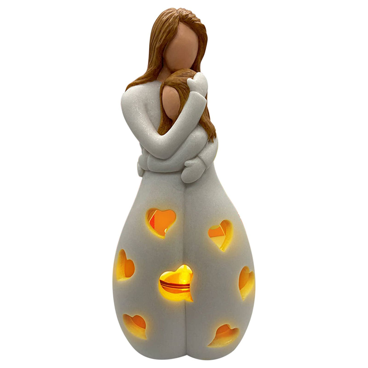 Mother's Day Gift Mother Daughter Hug Candle Holder Candle Light Slot Candle Holder
