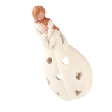 Mother's Day Gift Mother Daughter Hug Candle Holder Candle Light Slot Candle Holder