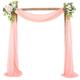 Wedding Arch Drapery Wedding Decoration Arrangement Drapery Arch Background Drapery - Side View