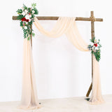 Wedding Arch Drapery Wedding Decoration Arrangement Drapery Arch Background Drapery - Close-Up Angle