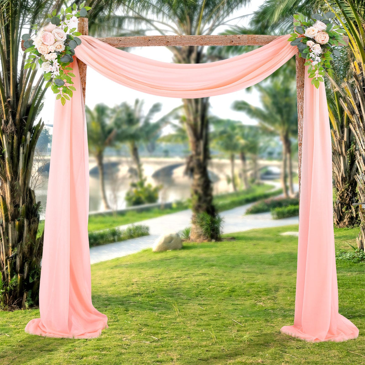 Wedding Arch Drapery Wedding Decoration Arrangement Drapery Arch Background Drapery