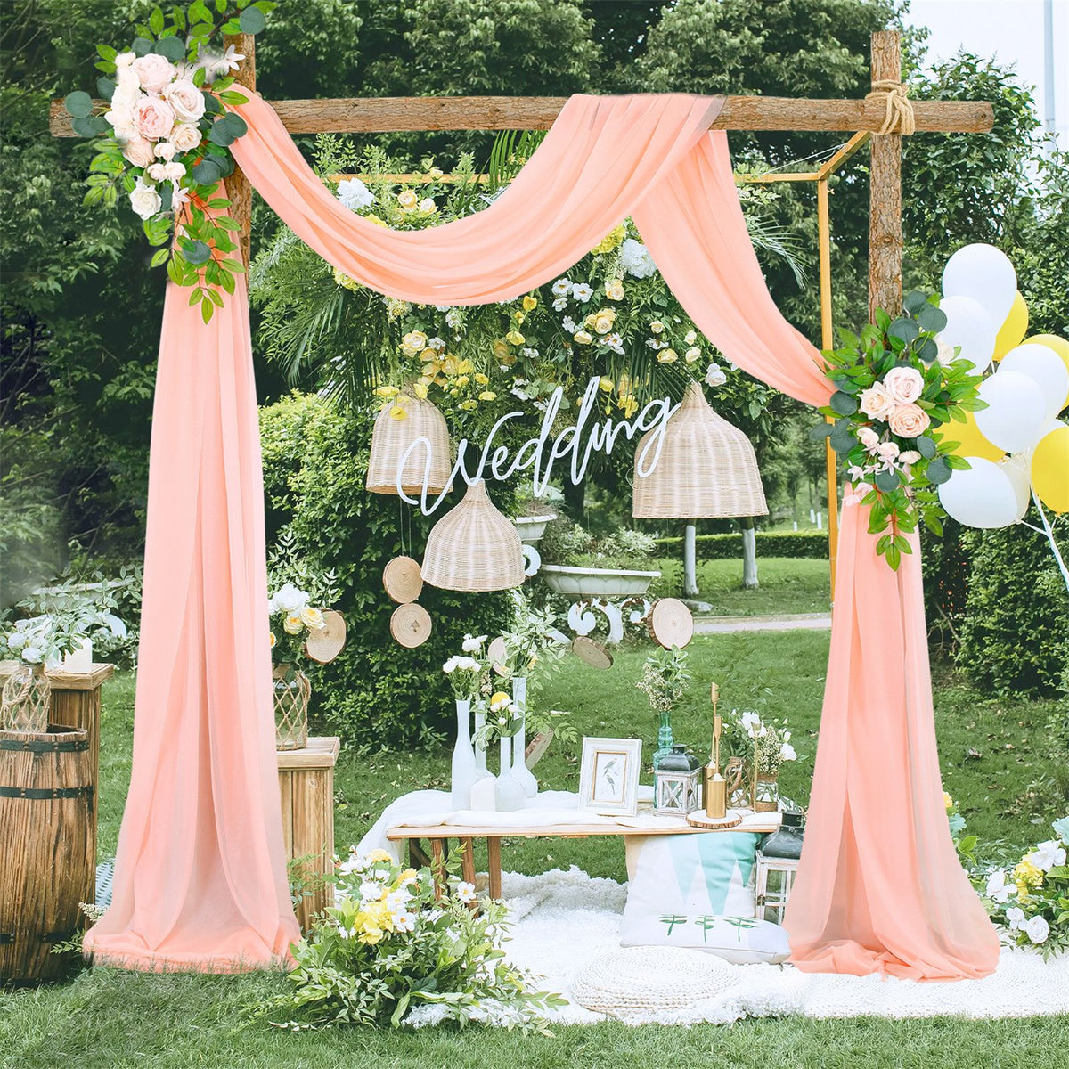 Wedding Arch Drapery Wedding Decoration Arrangement Drapery Arch Background Drapery