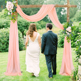 Wedding Arch Drapery Wedding Decoration Arrangement Drapery Arch Background Drapery - Extra Image