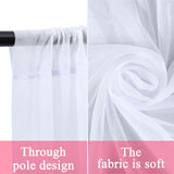 Backdrop Curtain Champagne 1.5x2.15m Yarn Durable Backdrop Drape for Wedding Party