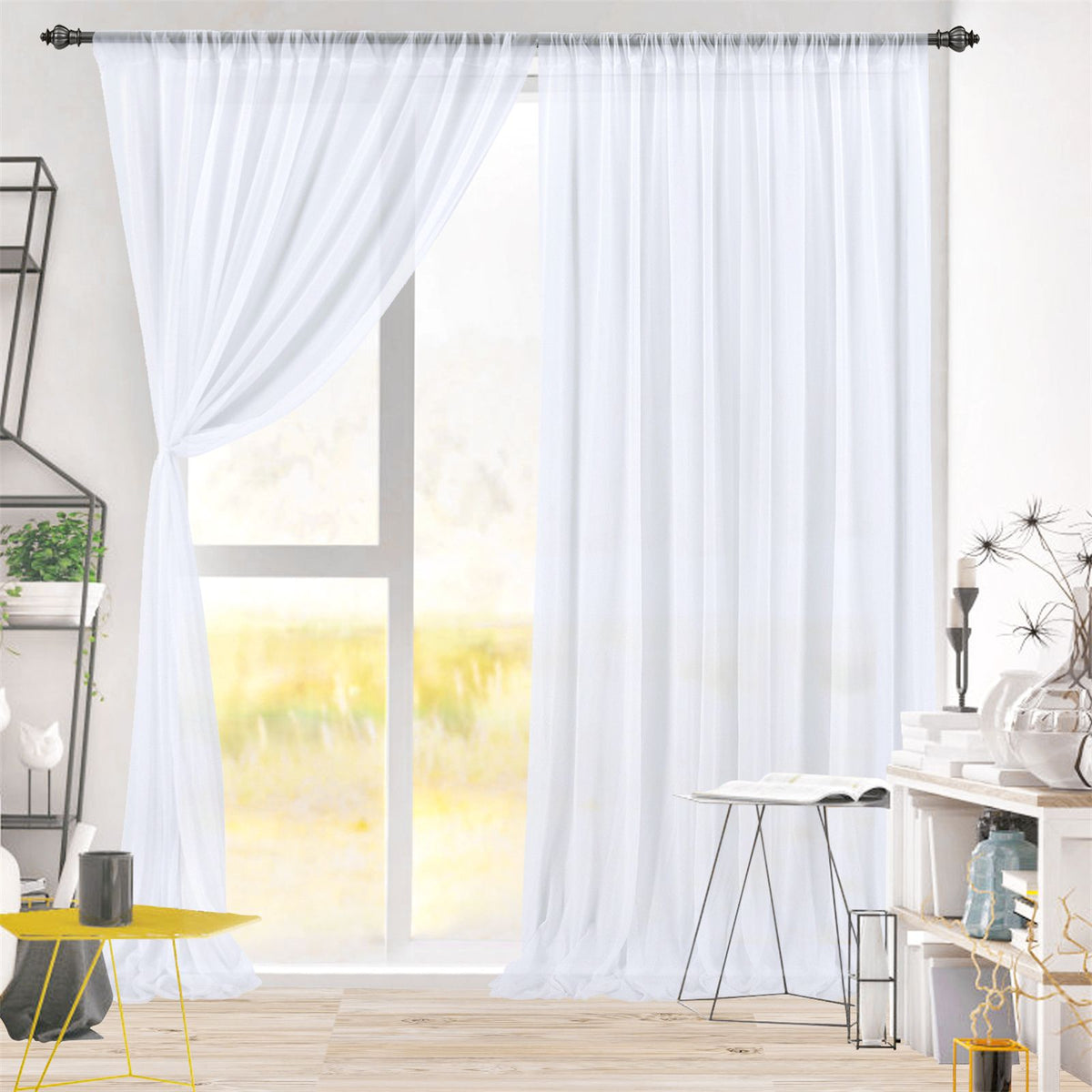 Backdrop Curtain Champagne 1.5x2.15m Yarn Durable Backdrop Drape for Wedding Party