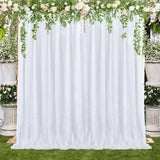 Backdrop Curtain Champagne 1.5x2.15m Yarn Durable Backdrop Drape for Wedding Party