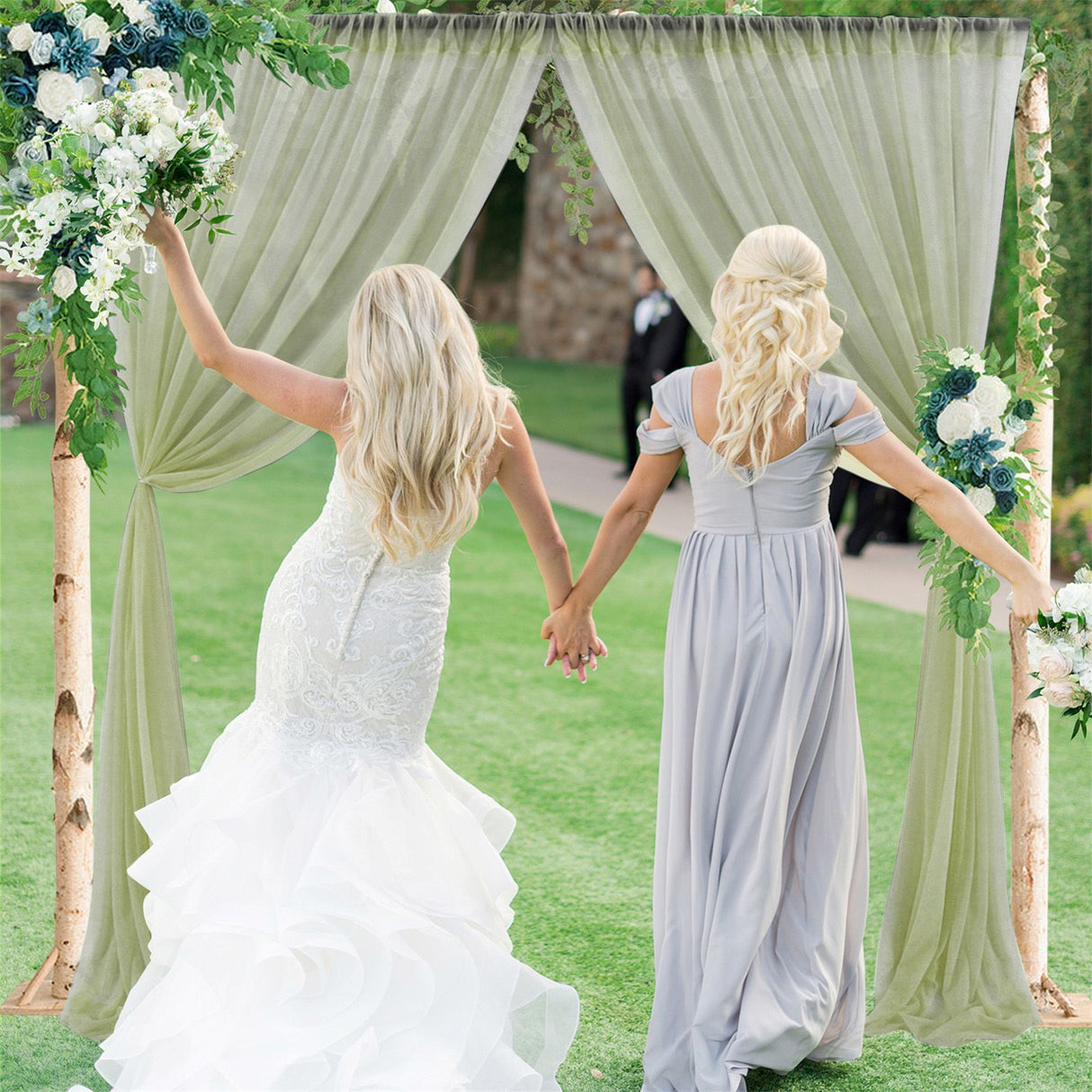 1 Pcs Wedding Party Props Veil Background Decoration Background Cloth