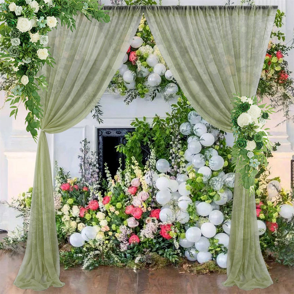 1 Pcs Wedding Party Props Veil Background Decoration Background Cloth