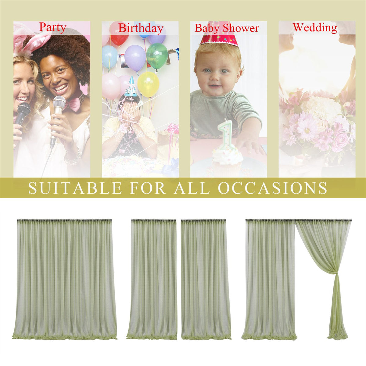 1 Pcs Wedding Party Props Veil Background Decoration Background Cloth