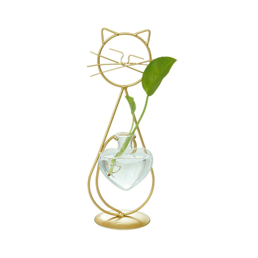 Simple Cat Iron Flower Ware Hydroponic Flower Arrangement Vase