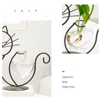 Simple Cat Iron Flower Ware Hydroponic Flower Arrangement Vase
