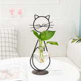 Simple Cat Iron Flower Ware Hydroponic Flower Arrangement Vase