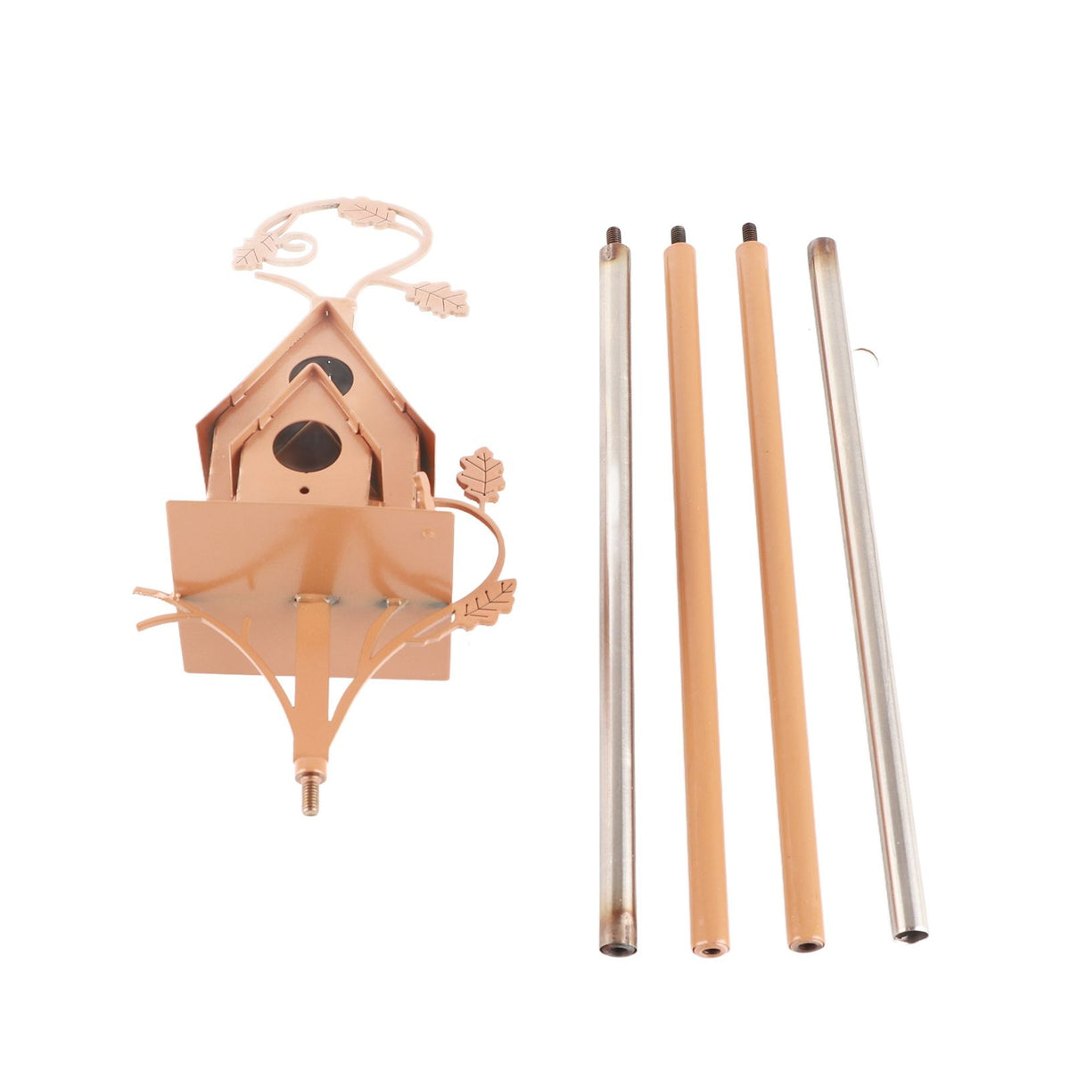 Birdhouse Garden Stakes Abstract And Traditional Style Birdhouse Garden Stakes