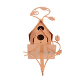 Birdhouse Garden Stakes Abstract And Traditional Style Birdhouse Garden Stakes - 45-Degree Angle