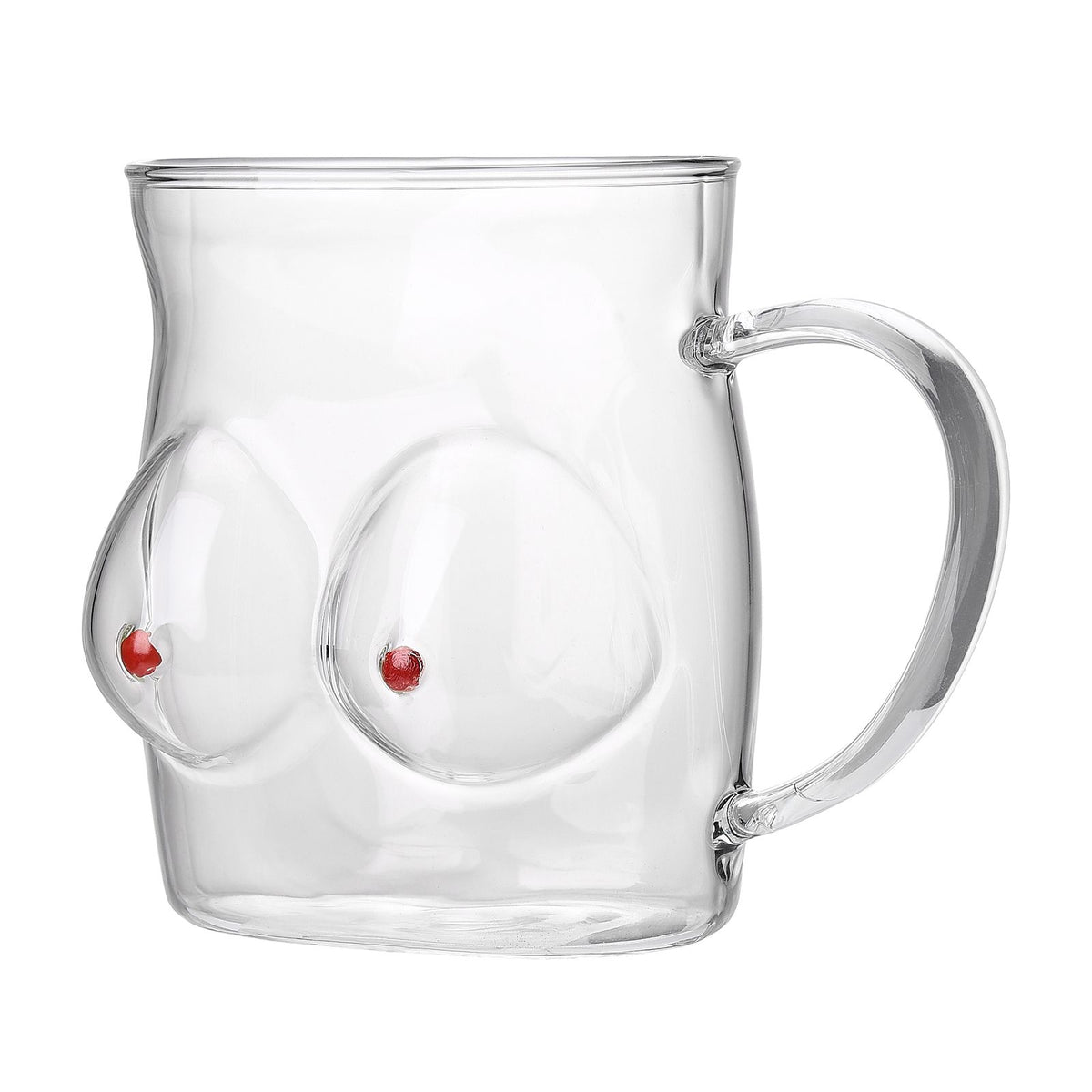 Glass Coffee Mug 480ml Large Capacity Glass Household Milk Juice Breakfast Cup with Handle