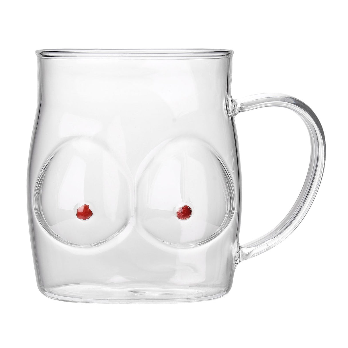 Glass Coffee Mug 480ml Large Capacity Glass Household Milk Juice Breakfast Cup with Handle