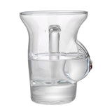 Glass Coffee Mug 480ml Large Capacity Glass Household Milk Juice Breakfast Cup with Handle - Side View
