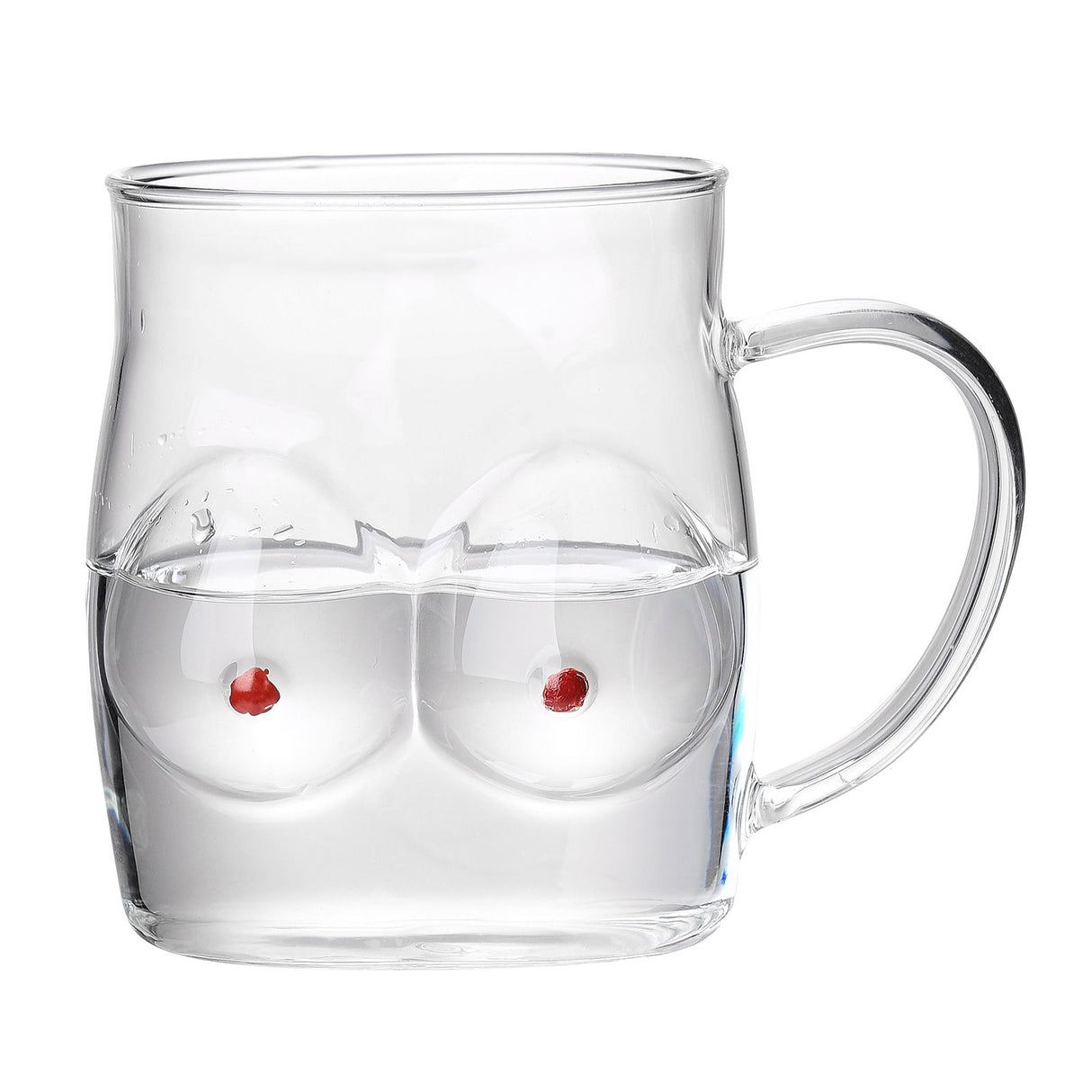 Glass Coffee Mug 480ml Large Capacity Glass Household Milk Juice Breakfast Cup with Handle