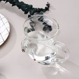 Glass Coffee Mug 480ml Large Capacity Glass Household Milk Juice Breakfast Cup with Handle