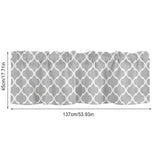 Window Top Curtain Fashion Printing Light Blocking Valance Short Curtain for Home Use 137x45cm
