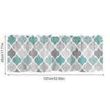 Window Top Curtain Fashion Printing Light Blocking Valance Short Curtain for Home Use 137x45cm