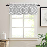 Window Top Curtain Fashion Printing Light Blocking Valance Short Curtain for Home Use 137x45cm