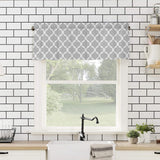 Window Top Curtain Fashion Printing Light Blocking Valance Short Curtain for Home Use 137x45cm
