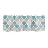Window Top Curtain Fashion Printing Light Blocking Valance Short Curtain for Home Use 137x45cm - Extra Image