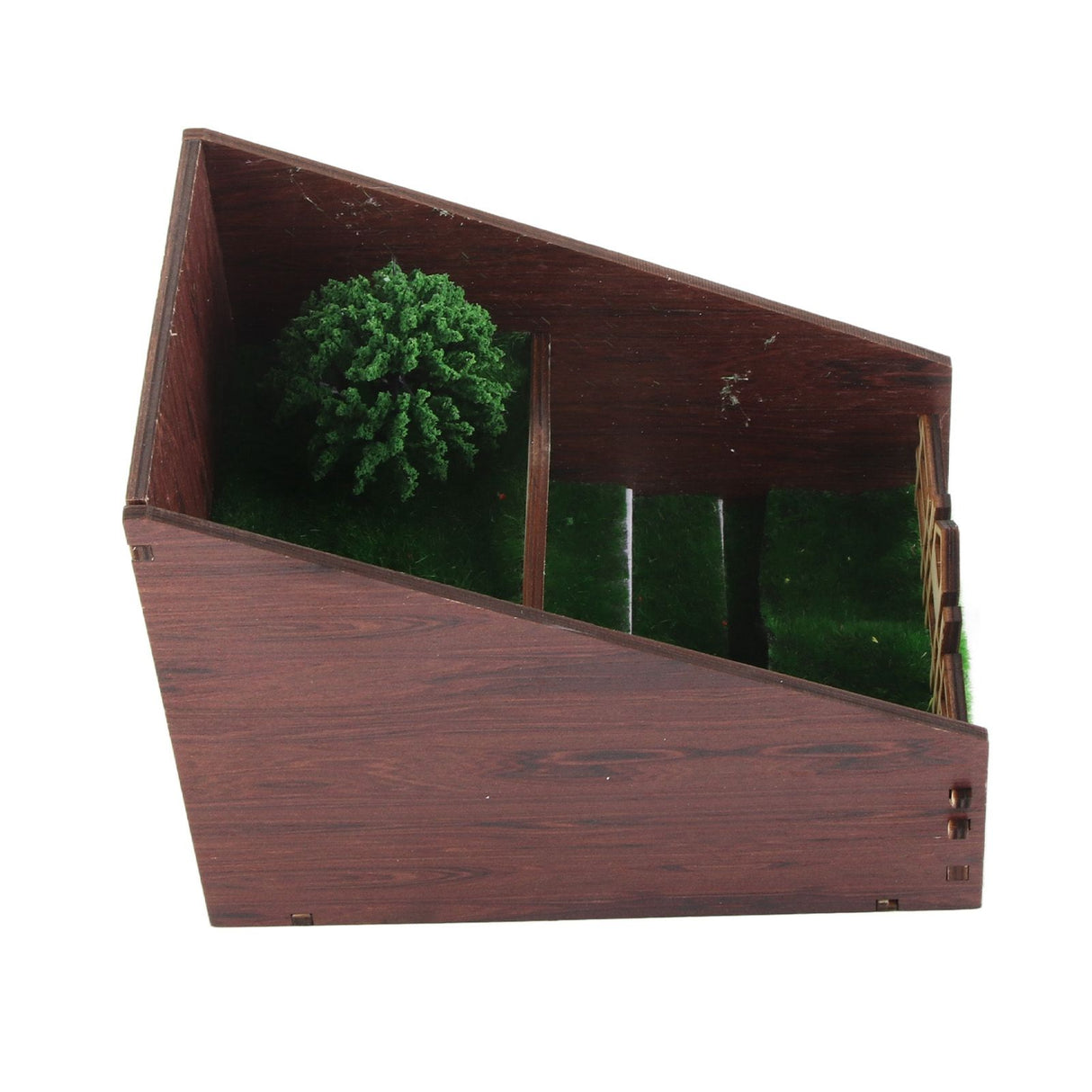 Bookshelf Insert Decoration Wood Miniature Gnome Cave Garden Bookshelf Insert Gift for Movie Fan