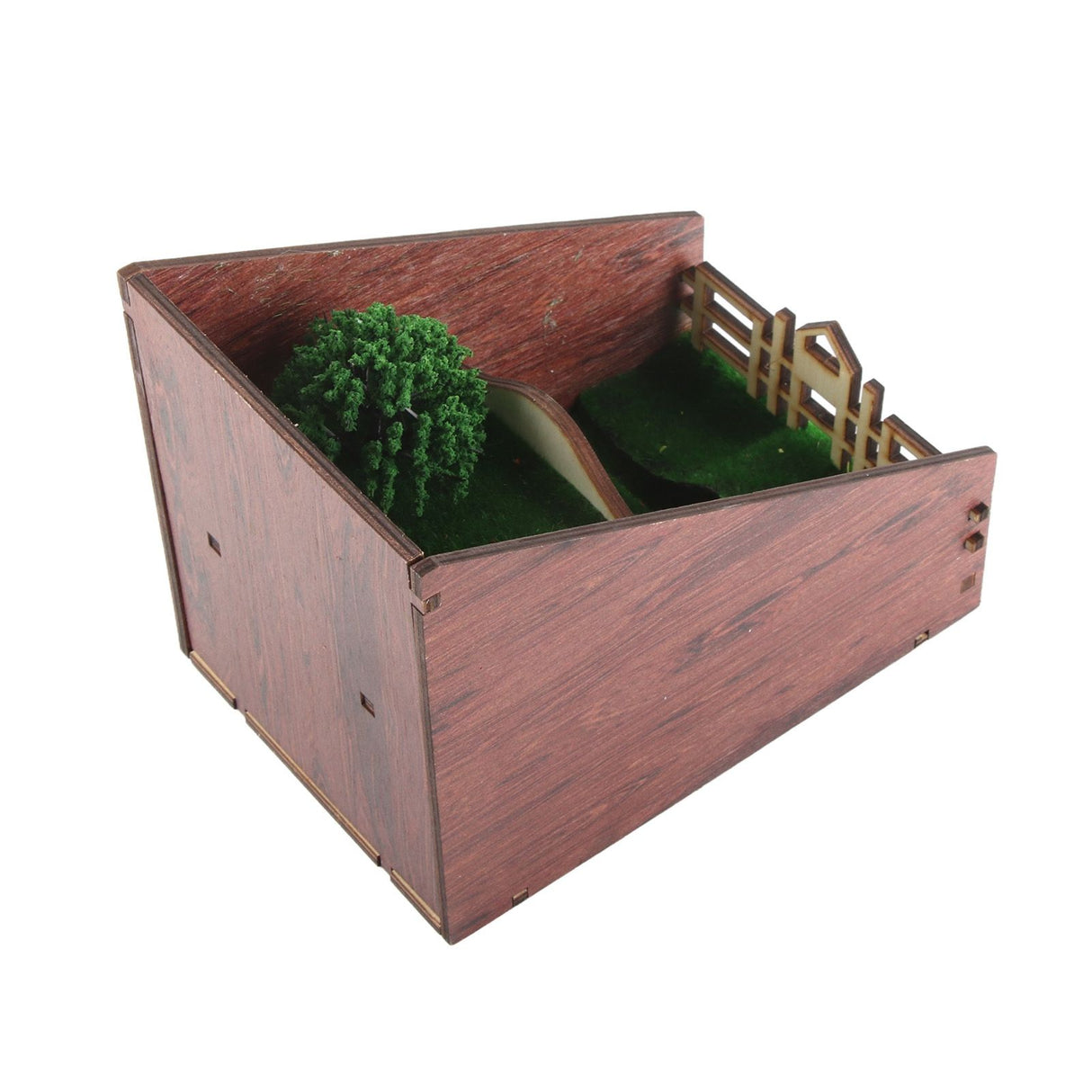 Bookshelf Insert Decoration Wood Miniature Gnome Cave Garden Bookshelf Insert Gift for Movie Fan