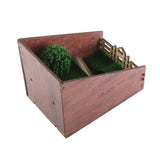 Bookshelf Insert Decoration Wood Miniature Gnome Cave Garden Bookshelf Insert Gift for Movie Fan