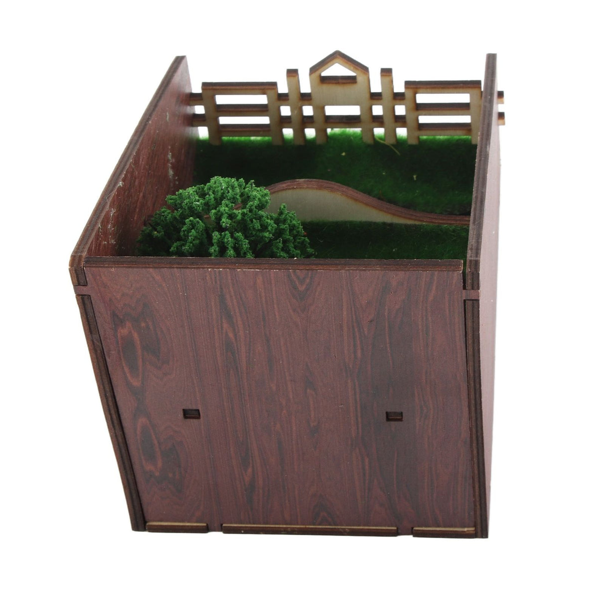 Bookshelf Insert Decoration Wood Miniature Gnome Cave Garden Bookshelf Insert Gift for Movie Fan