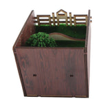 Bookshelf Insert Decoration Wood Miniature Gnome Cave Garden Bookshelf Insert Gift for Movie Fan