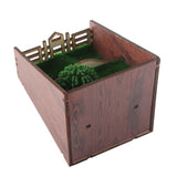 Bookshelf Insert Decoration Wood Miniature Gnome Cave Garden Bookshelf Insert Gift for Movie Fan