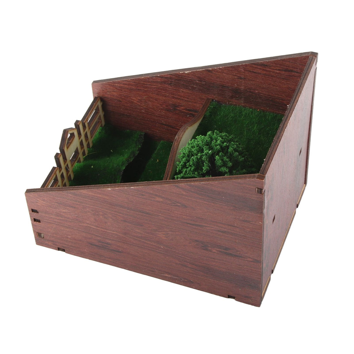 Bookshelf Insert Decoration Wood Miniature Gnome Cave Garden Bookshelf Insert Gift for Movie Fan