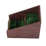 Bookshelf Insert Decoration Wood Miniature Gnome Cave Garden Bookshelf Insert Gift for Movie Fan