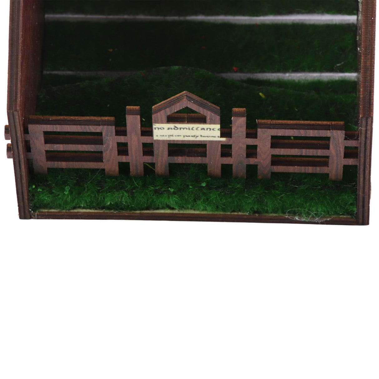 Bookshelf Insert Decoration Wood Miniature Gnome Cave Garden Bookshelf Insert Gift for Movie Fan