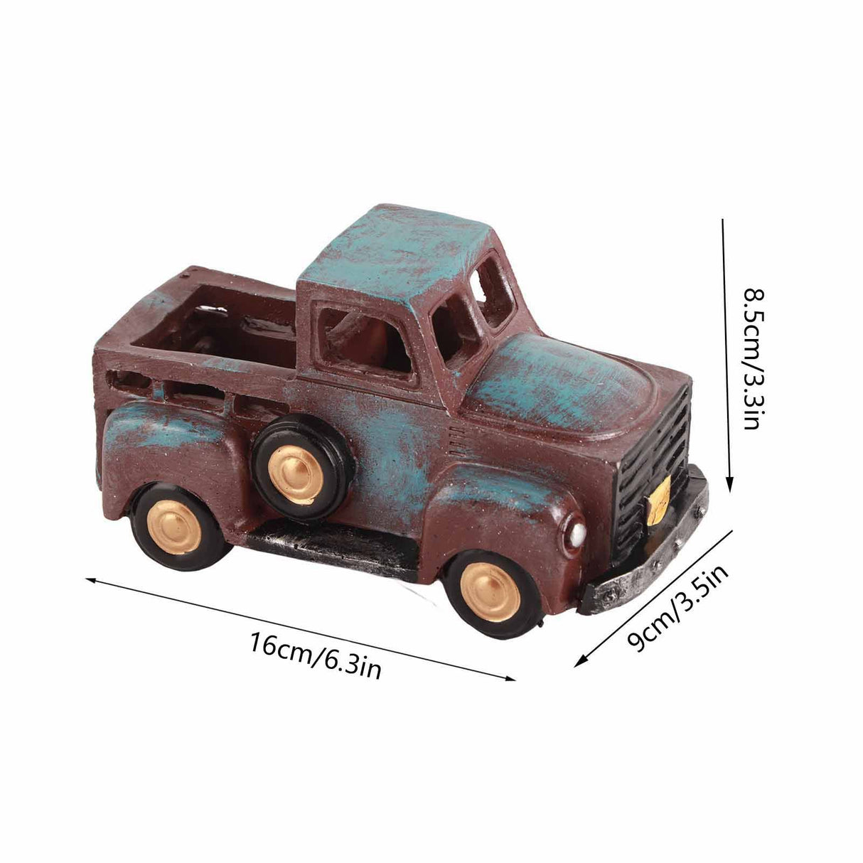 Farmhouse Truck Flower Arrangement Spring and Summer Country Table Decoration Resin Crafts Farmhouse Truck Flower Arrangement