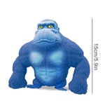 Realistic Soft Latex Gorilla Doll Toys Cute Gorilla Latex Toy Cartoon Toy for Birthday - Front View
