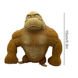 Realistic Soft Latex Gorilla Doll Toys Cute Gorilla Latex Toy Cartoon Toy for Birthday - Side View