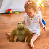 Realistic Soft Latex Gorilla Doll Toys Cute Gorilla Latex Toy Cartoon Toy for Birthday - Top-Down View