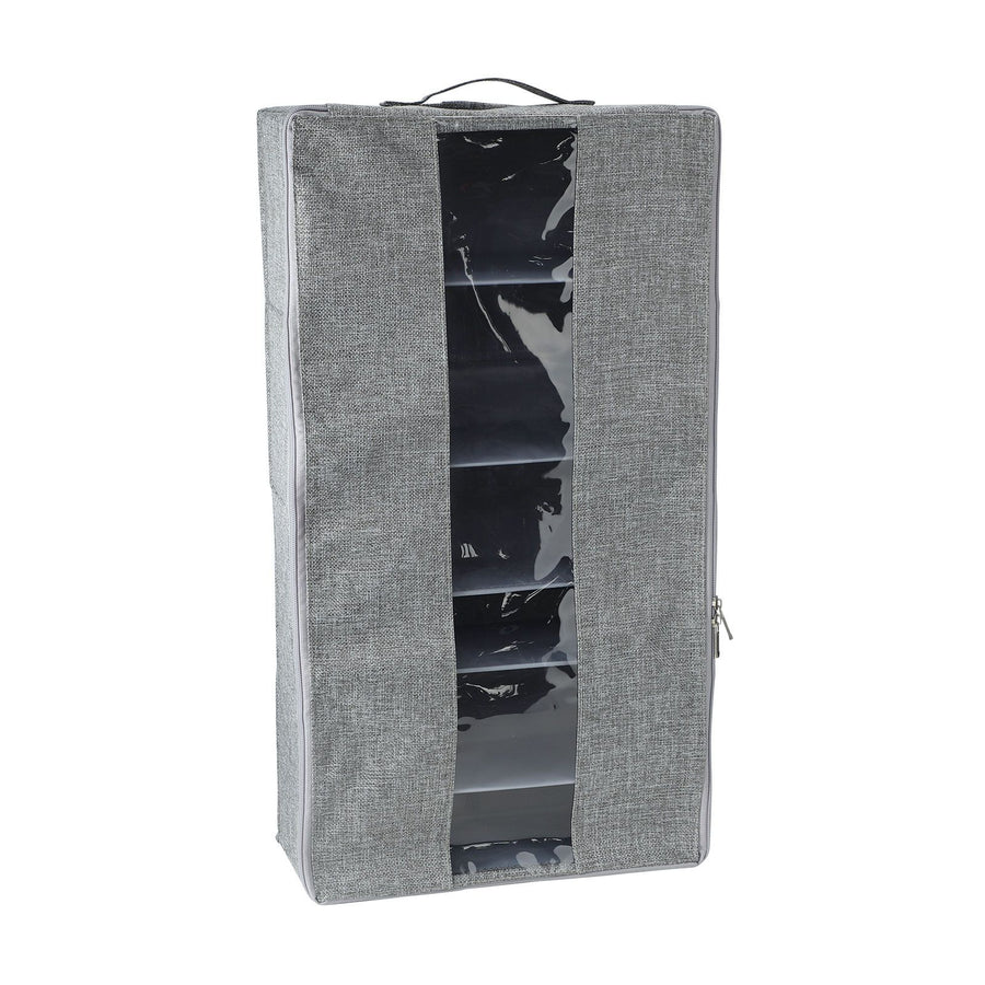 Washable Cotton Linen Six Grid Shoe Box