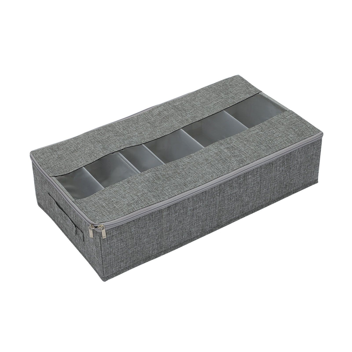 Washable Cotton Linen Six Grid Shoe Box