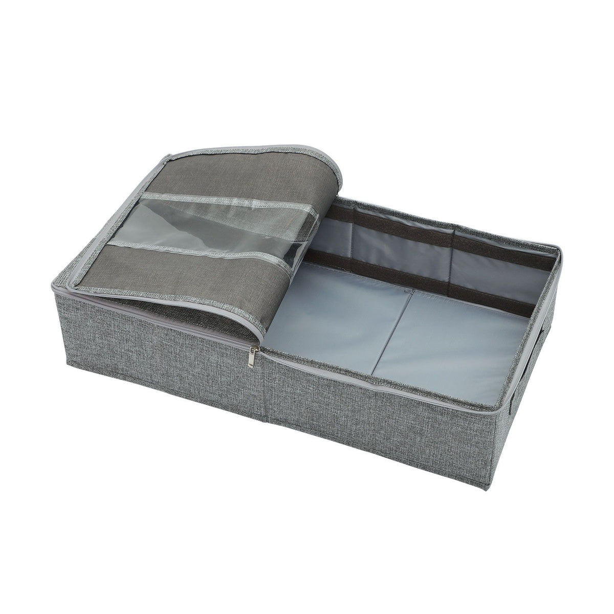 Washable Cotton Linen Six Grid Shoe Box